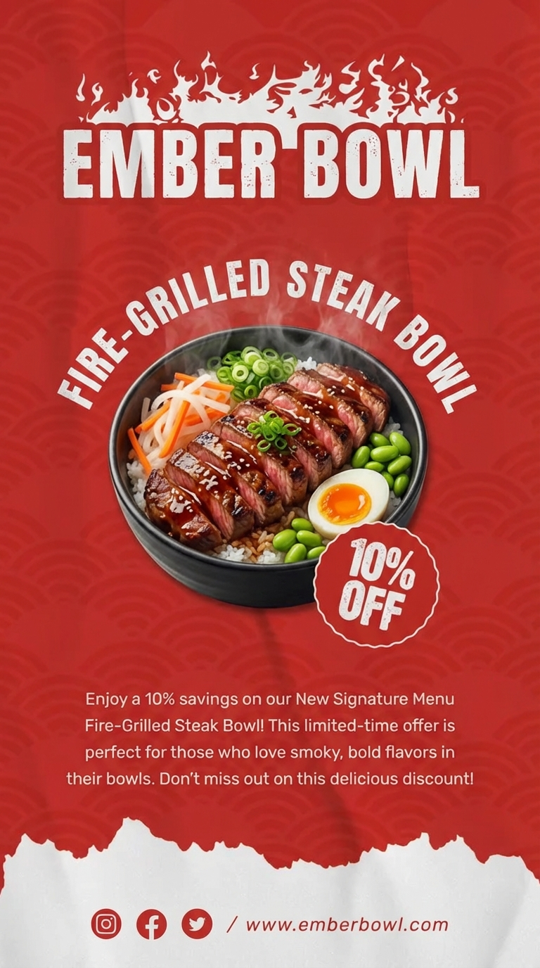 AI-generated social media post example